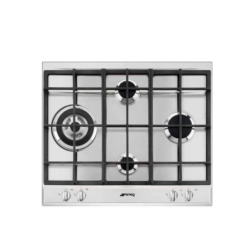 smeg-enc-gas-p-261xgh-60cm-inox-4fuegos-hierro-fundido-1