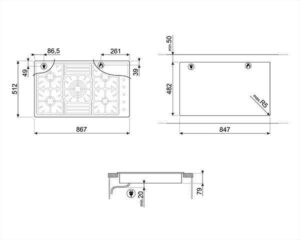 smeg-encimera-gas-pgf95f4-5-fuegos-inox-90cm-3