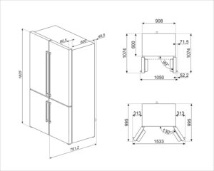 smeg-frigorifico-americano-fq-60nde-negro-4-puertas-nf-clase-e-3