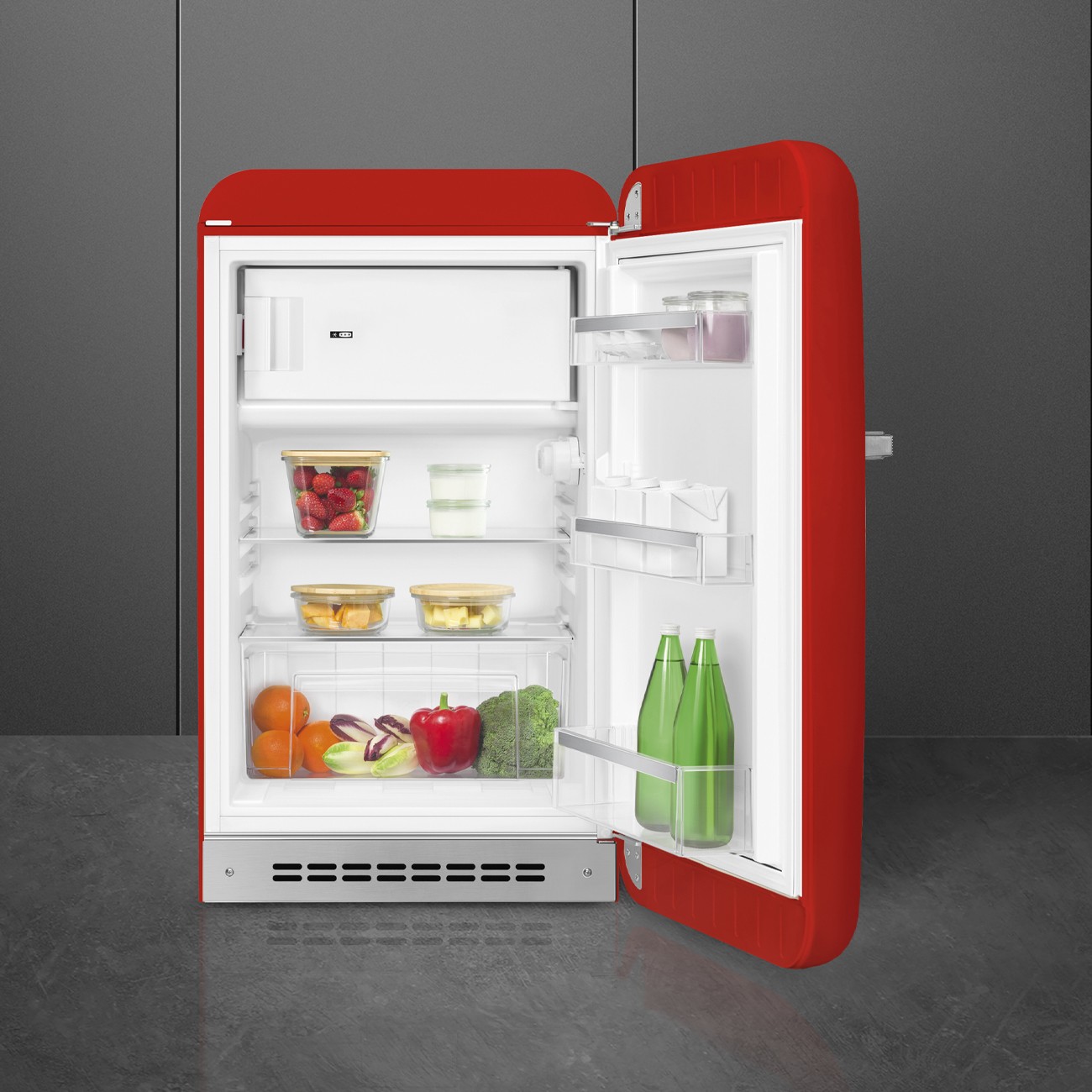SMEG FRIGORIFICO FAB-10RRD6 ROJO MONPUERTA DERECHA - Imagen 3