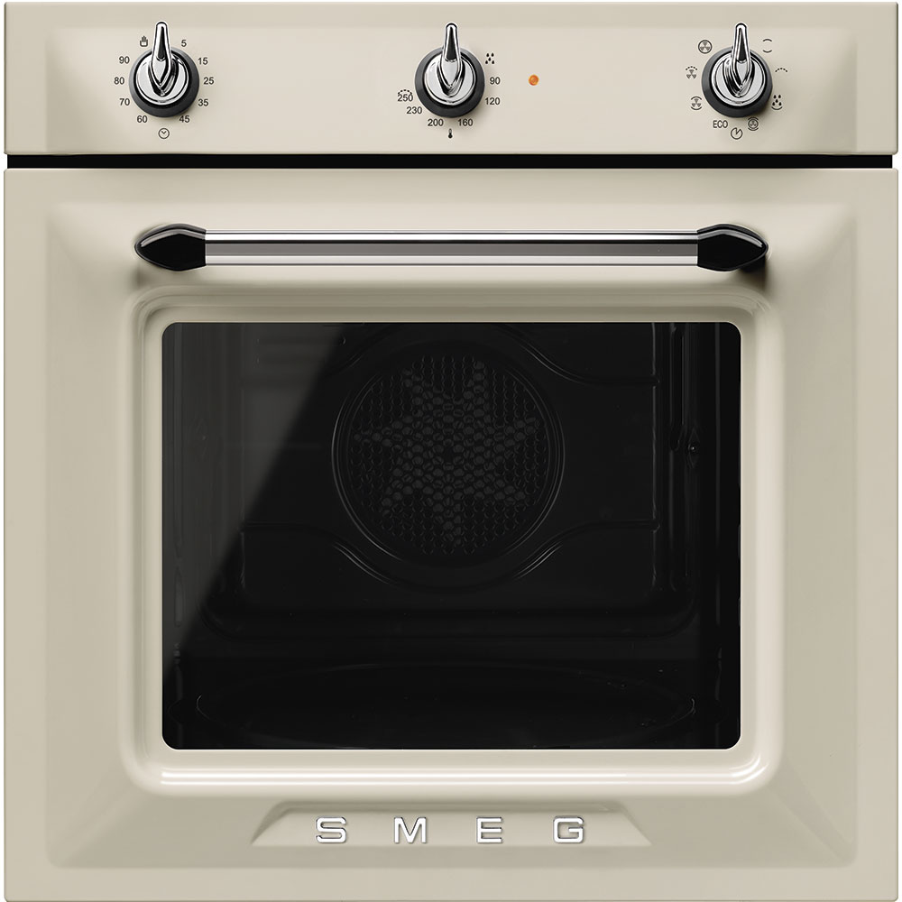 Smeg Horno SF6905P1 Vapor Clean Crema 70L Termoventilado Clase A