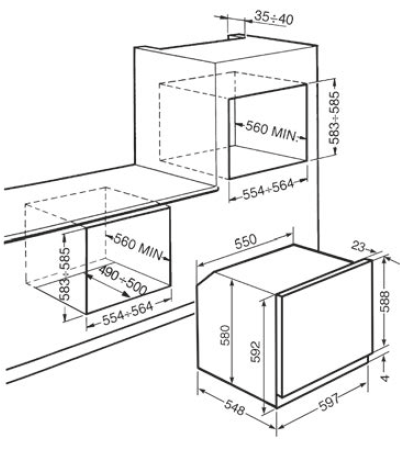 Smeg Horno SFP750AOPZ Pirolítico Antracita 65L Termoventilado Clase A+ - Imagen 2