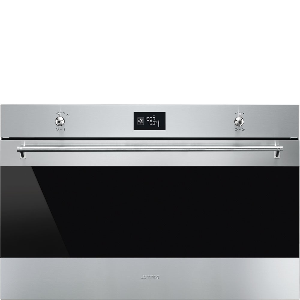 Smeg Horno SFR9302TX Thermo‑ventilado Vapor Clean Inox 90 cm 85 L Clase A+