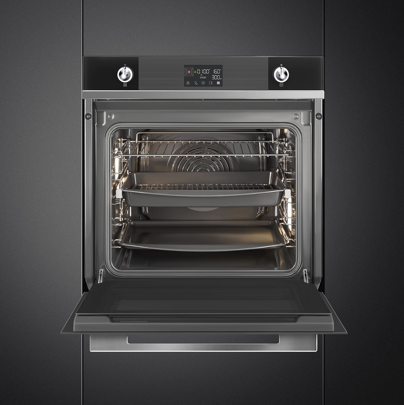 SMEG HORNO SO6102TN NEGRO MULTIFUNCION TERMOVENTILADO - Imagen 7