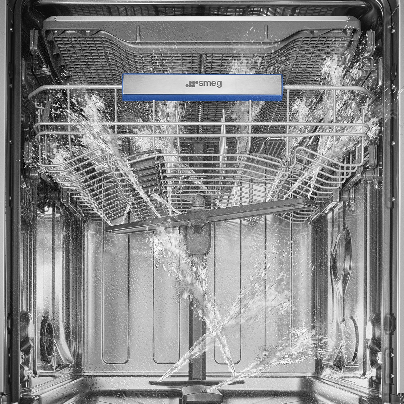Smeg Lavavajillas Libre instalación LVS345CQSX 14 servicios Inox Anti‑huellas Sistema Orbital Full Express 60′ Clase C - Imagen 5