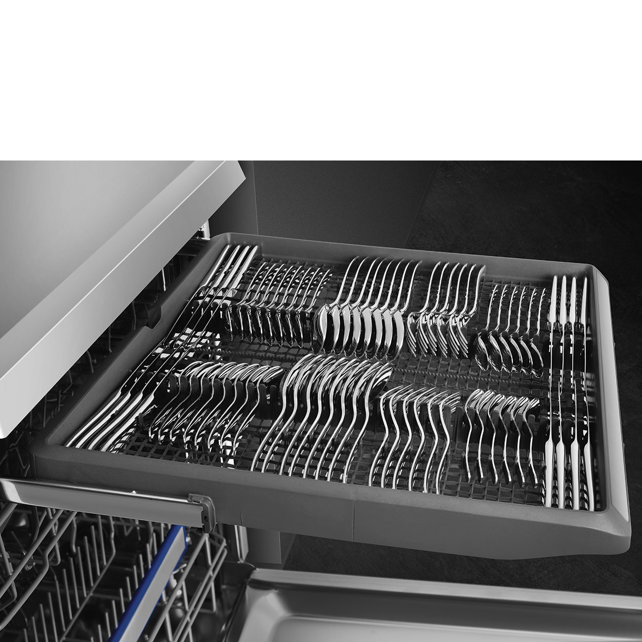 Smeg Lavavajillas Libre instalación LVS345CQSX 14 servicios Inox Anti‑huellas Sistema Orbital Full Express 60′ Clase C - Imagen 6