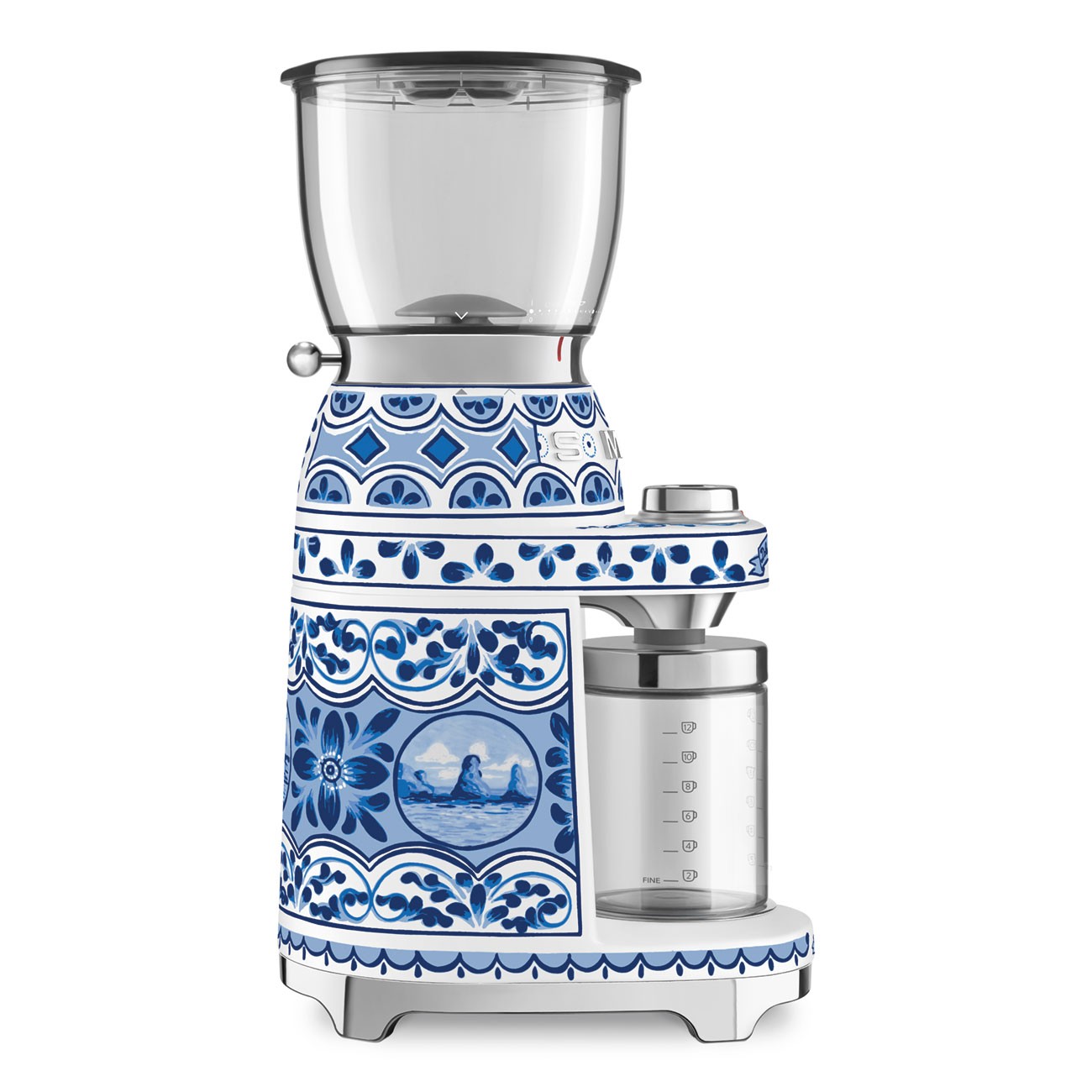 Smeg Molinillo de café CGF01DGBEU Decorado/Especial Blu Mediterraneo 350 g 150 W - Imagen 3
