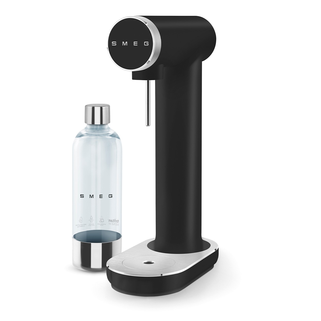 Smeg Soda Maker Collezione SKC01BLM No eléctrico Tritan Renew Mate 1 L Negra - Imagen 5