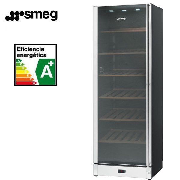 Smeg Vinoteca SCV115AS 1’86m Inox 368L 198 Botellas Clase G - Imagen 3