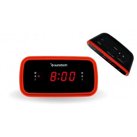 Sunstech Radio Despertador FRD3RD Digital Rojo - Imagen 3