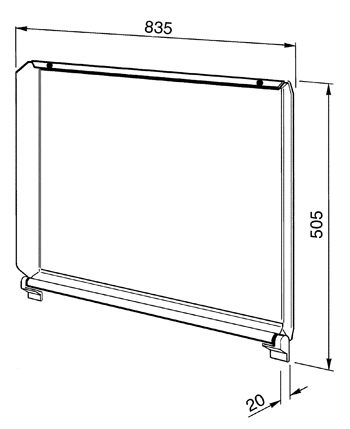 Tapa encimera SMEG C90CX/1 - Imagen 2
