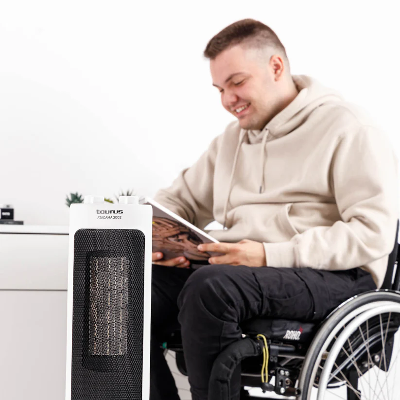 TAURUS CALEFACTOR ATACAMA CERAMICO OSCILANTE TORRE BLANCO 2000W (FH2002W) - Imagen 5