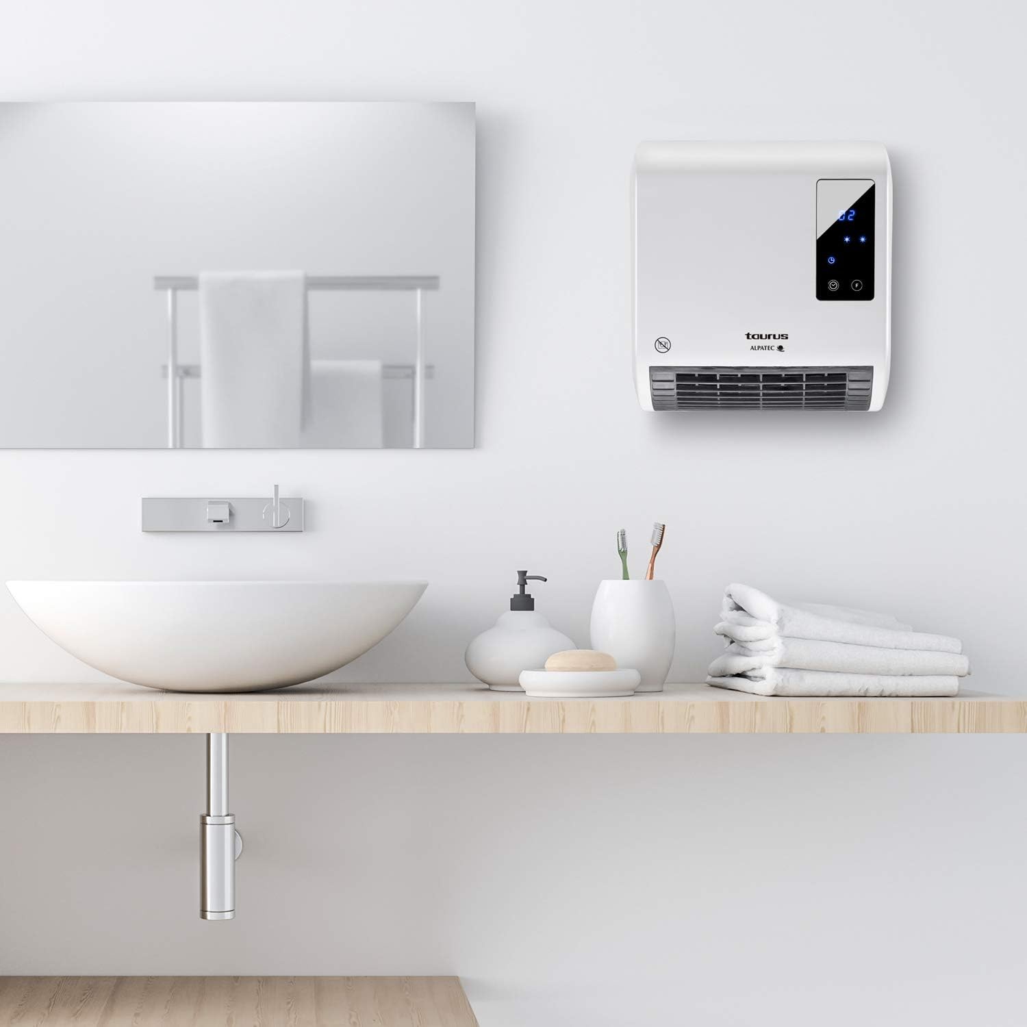 TAURUS CALEFACTOR RCMB-231 BLANCO PARED Y HORIZONTAL 2000w - Imagen 6