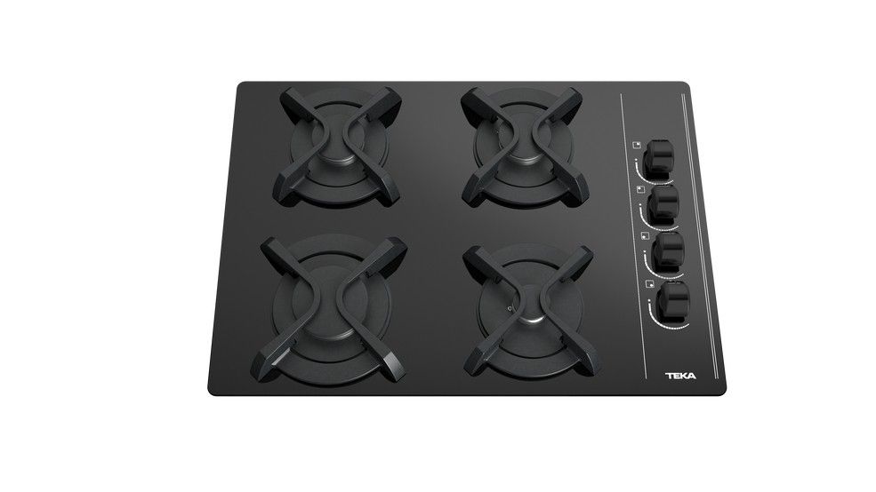 Teka Encimera CristalGas GBC64003KBA 4 Fuegos 60cm Cristal Negro Gas Butano - Imagen 3