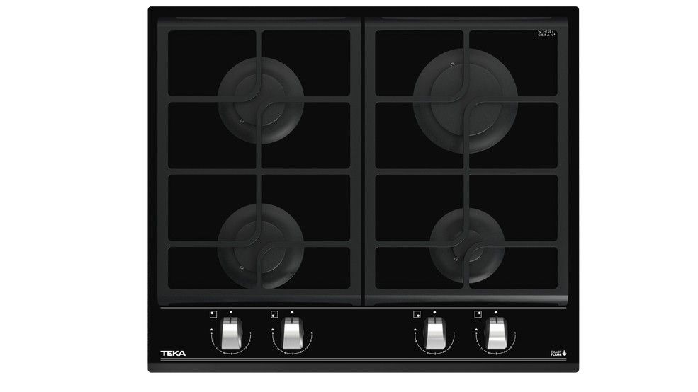 Teka Encimera CristalGas GZC64300XBA 4 Fuegos Negra 60cm Biselada - Imagen 2