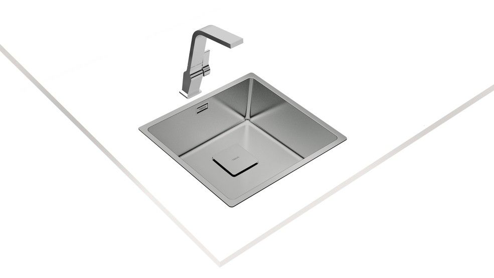 TEKA FREGADERO FLEX LINEA RS15 45.40 FREGADERO ENCASTRADO BAJO ENCIMERA PLAZA ACERO INOXIDABLE - Imagen 2