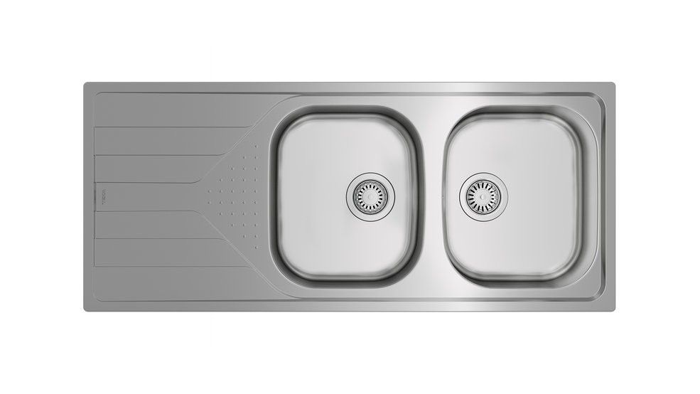 TEKA FREGADERO UNIVERSE 80 T-XP 2C 1E LAVABO SOBRE-ENCIMERA RECTANGULAR ACERO INOXIDABLE - Imagen 2