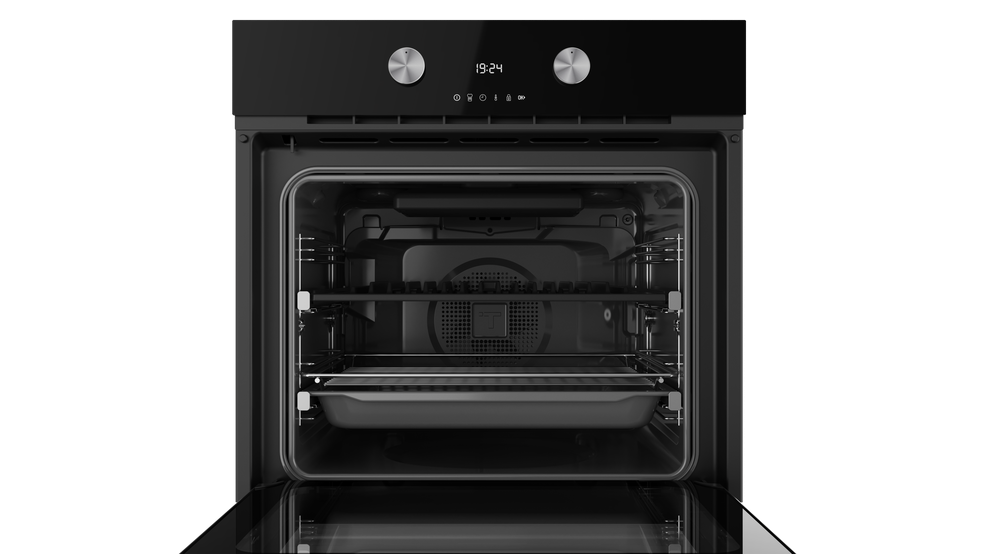 Teka Horno STEAKMASTER LITE BK Pirolítico 70L Cristal Negro Clase A - Imagen 2