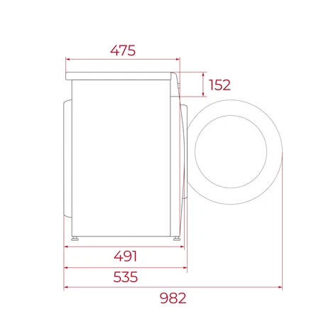 TEKA LAVADORA WMK-40840 FRO/8KG/1400 RPM CLASE A REF. 113910018 - Imagen 4