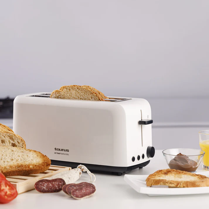 TAURUS TOSTADOR MY TOAST DUPLO COOL 2 RANURAS BLANCO (TO1450) - Imagen 8