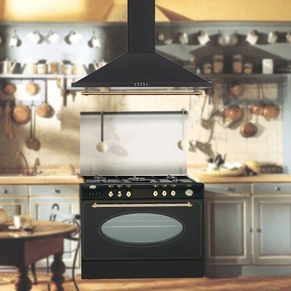 Vitrokitchen Campana Decorativa CD951R 90cm Antracita Rústica 400m3/h Clase D - Imagen 2
